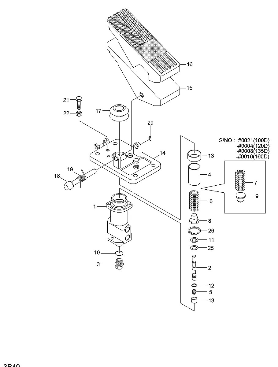 XKAK-00054 Empilhadeira Hyundai 100-120-135-160D-7
