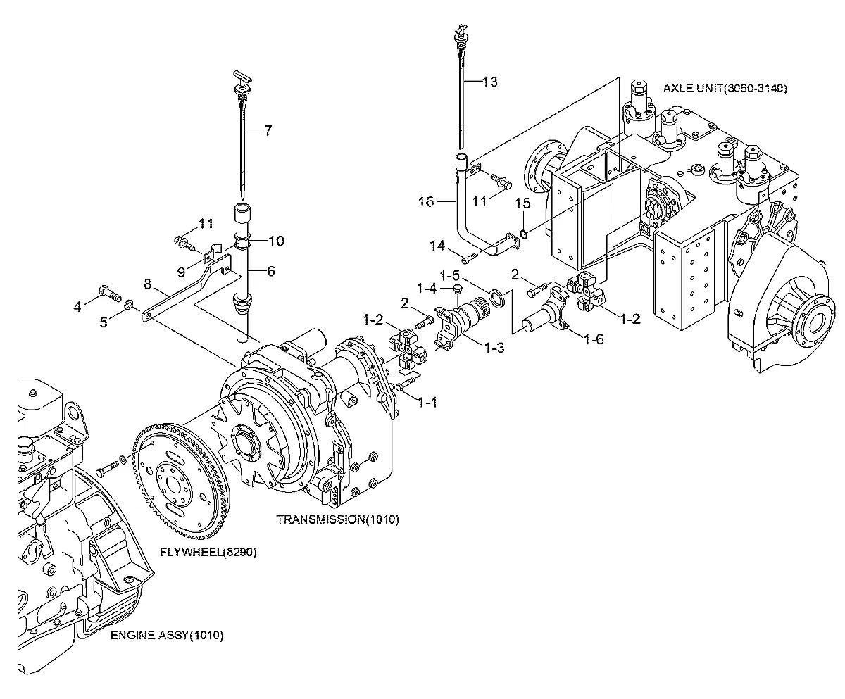 85D1-00210 Trator de esteira Hyundai H80-LGP