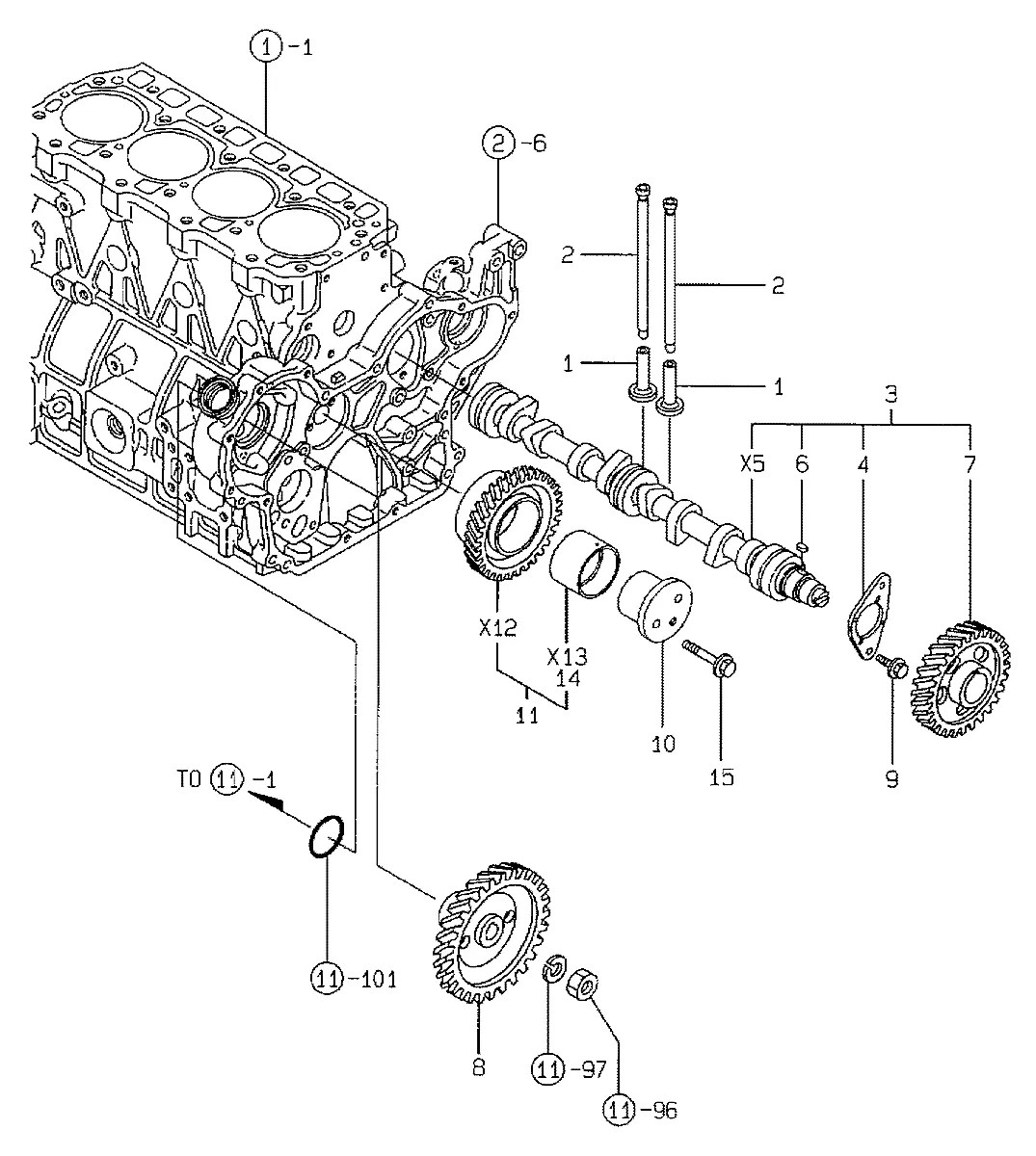 129900-14580 Mini carregadeira Hyundai HSL810