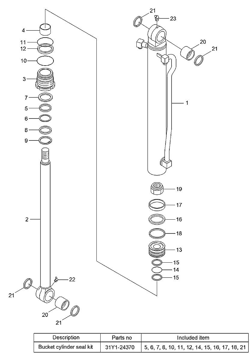 31M8-51130 Escavadeira de esteiras Hyundai R55-7