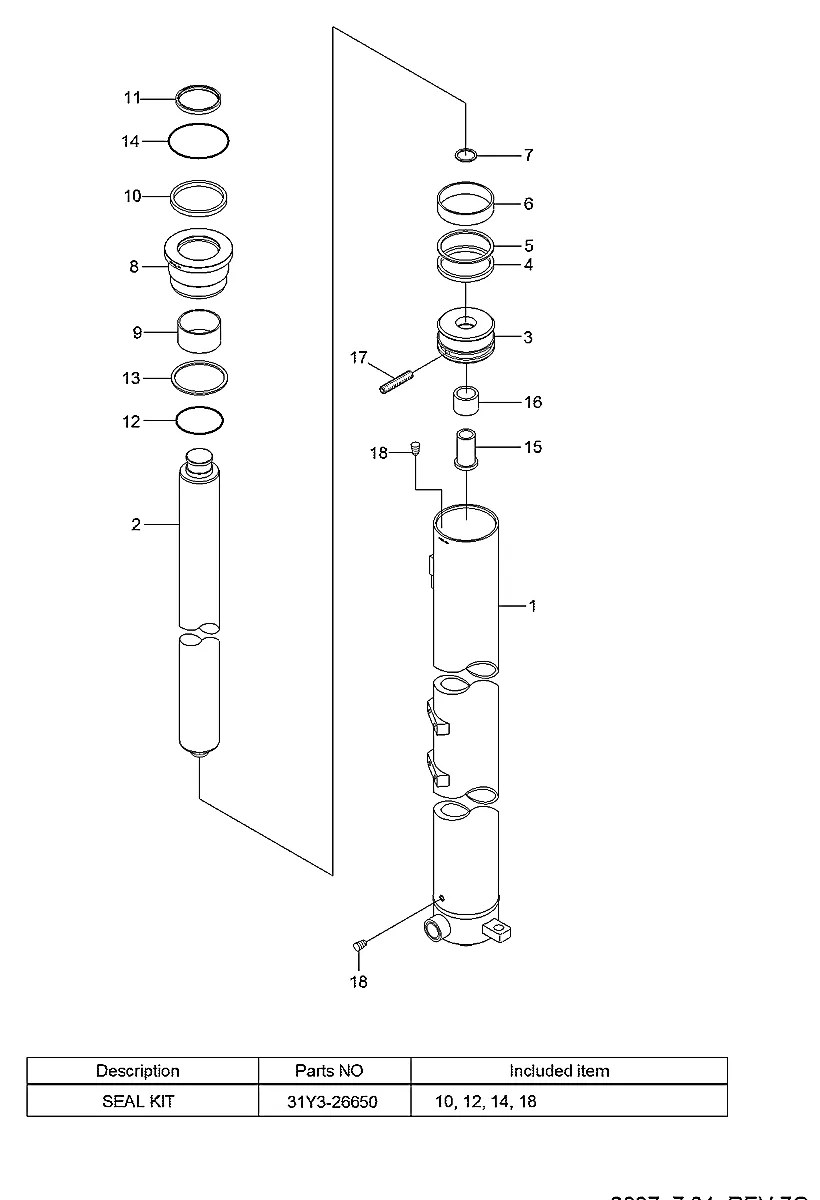 P220-430204 Empilhadeira Hyundai 120D-7