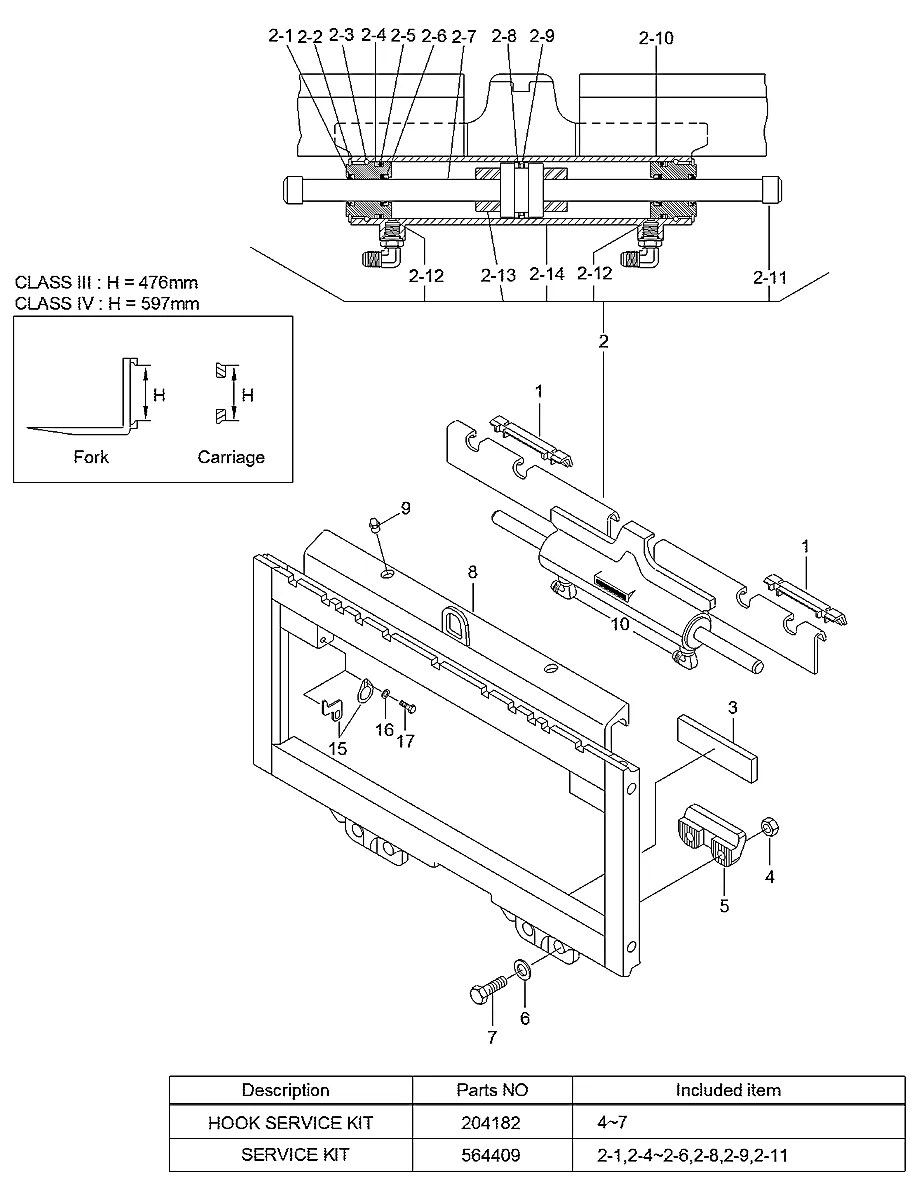 553857 Empilhadeira Hyundai 45L-7A