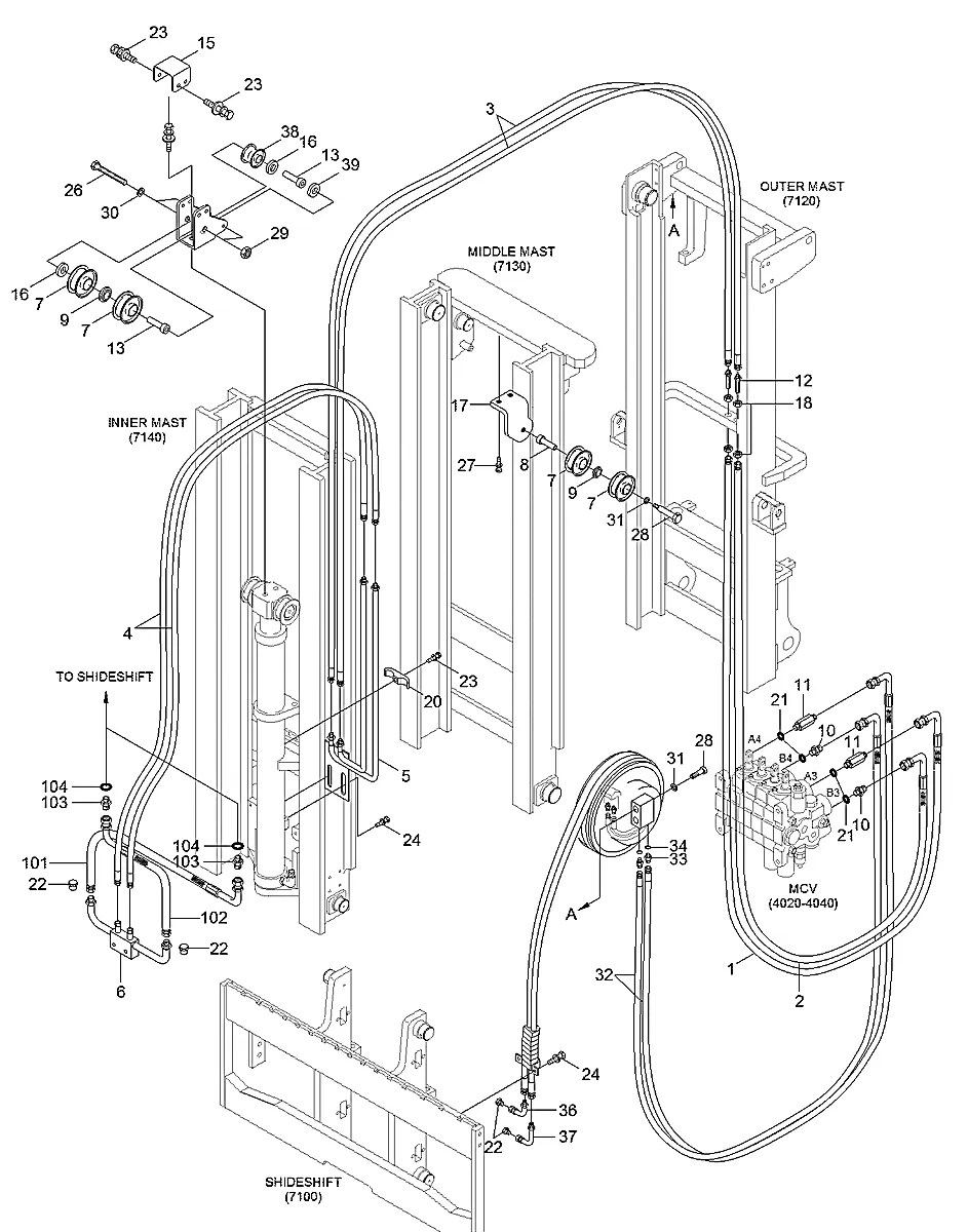 P620-064047 Empilhadeira Hyundai HDF50-III