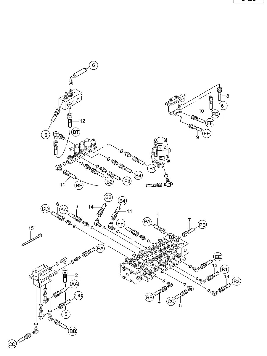 0805-78365-B Escavadeira de esteiras Hyundai R36N-7