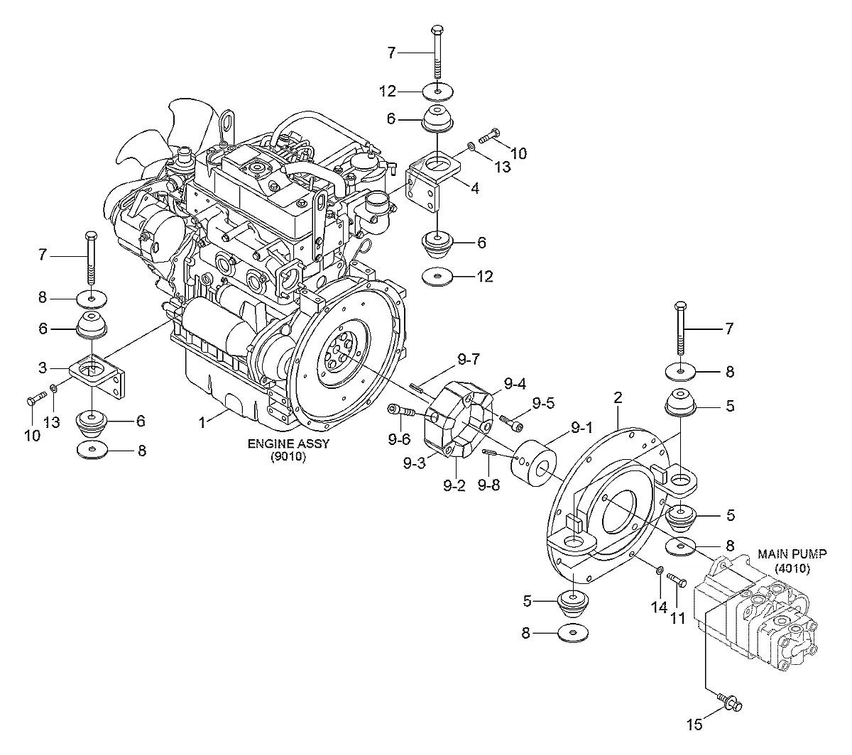 11MH-00280 Escavadeira de esteiras Hyundai R25Z-9A