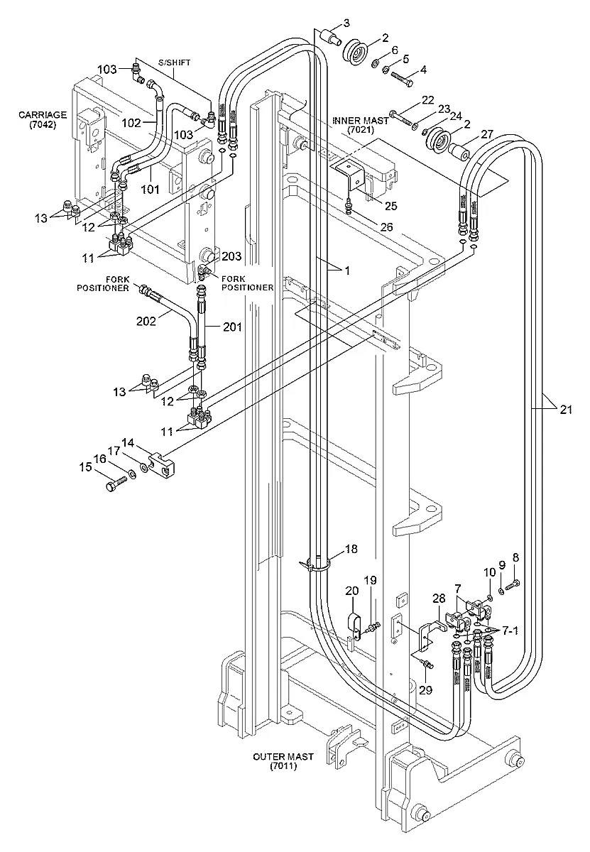 P923-044010 Empilhadeira Hyundai HBR25-7 