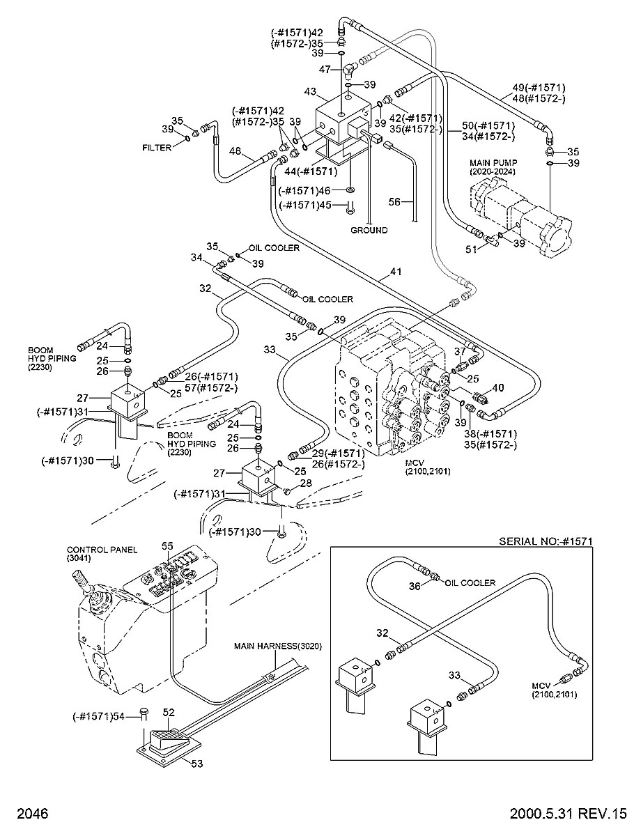 004008-190 Escavadeira de esteiras Hyundai R130LC-3