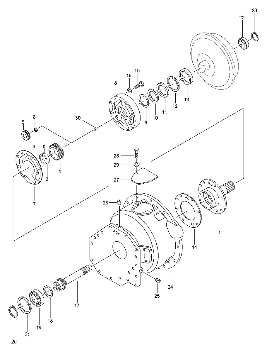 22242-000500 Empilhadeira Hyundai HDF70A