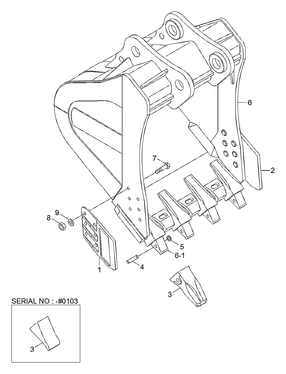 61ND-31014 Escavadeira de esteiras Hyundai R800LC-7A