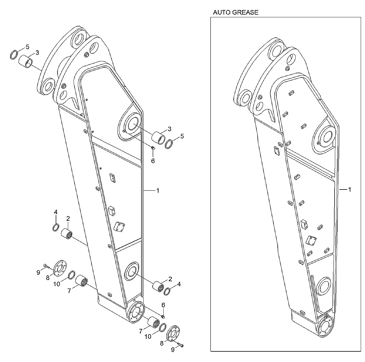 61QB-20200 Escavadeira de esteiras Hyundai R480LC-9