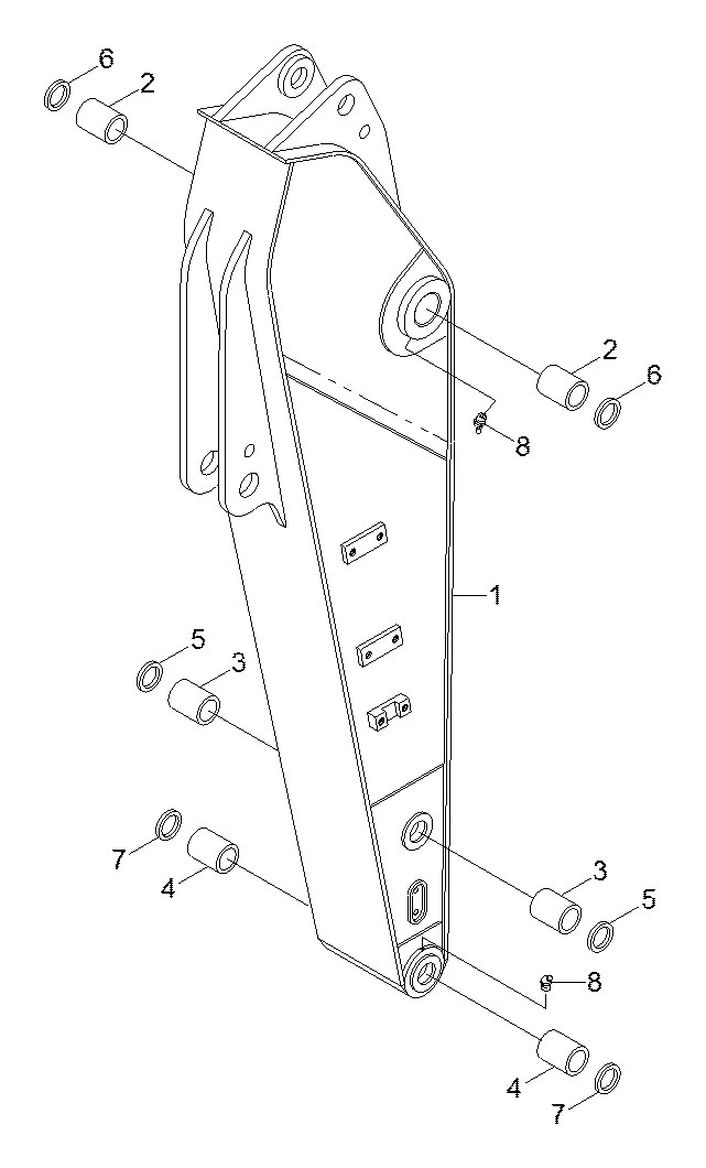 X124-903110 Escavadeira de esteiras Hyundai R290LC-7