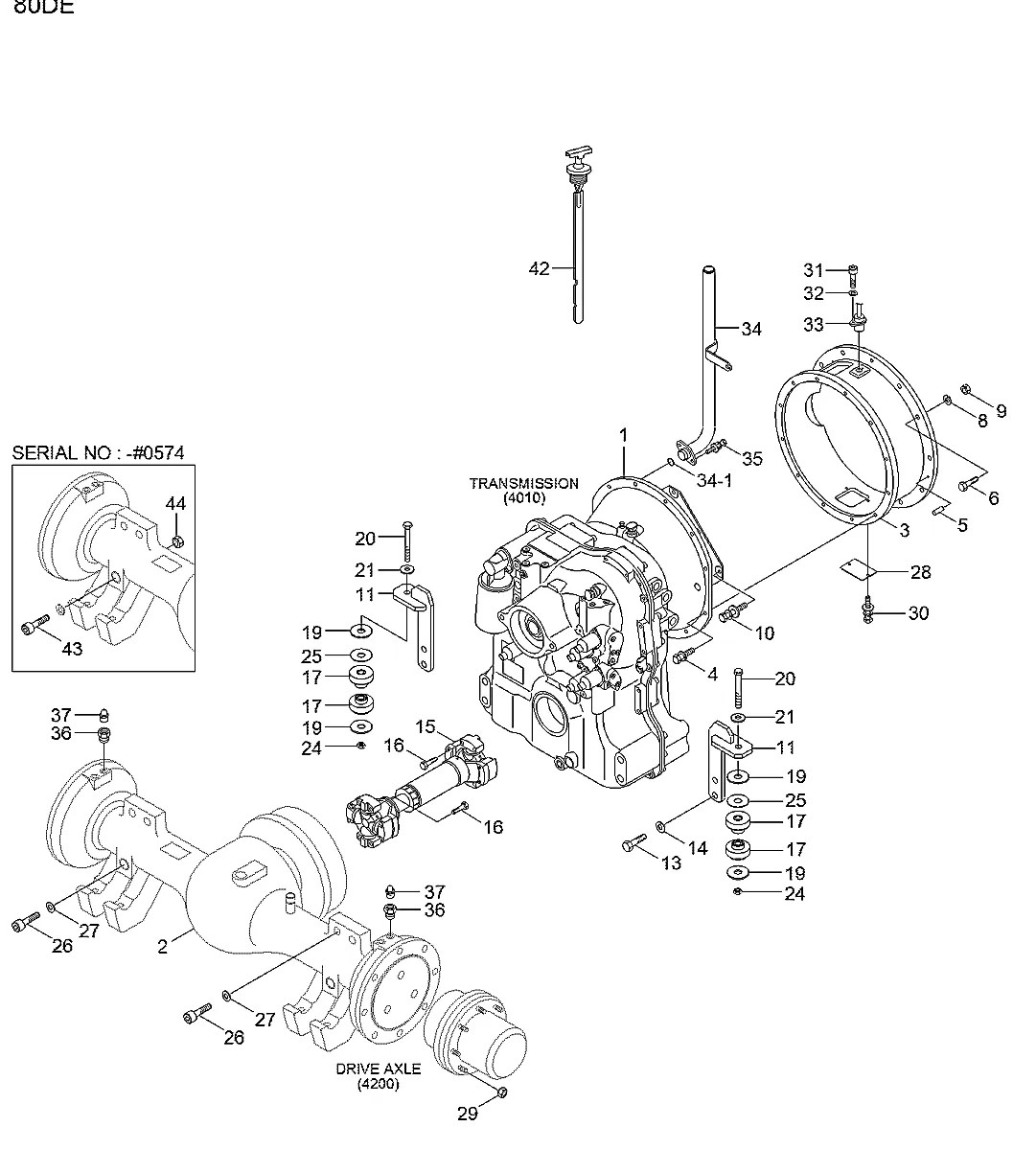 81FQ-38062 Empilhadeira Hyundai 80D-7E ACE