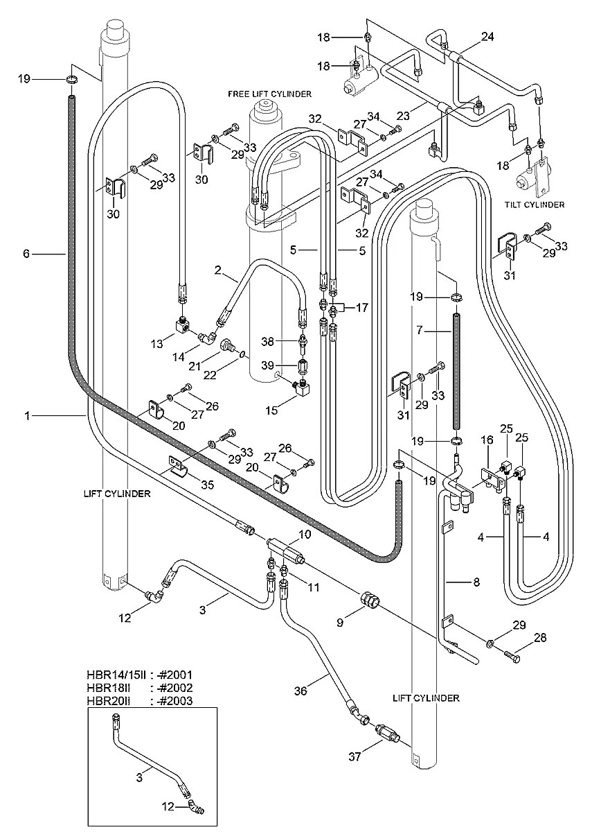 6600219900-01 Empilhadeira Hyundai HBR15-II