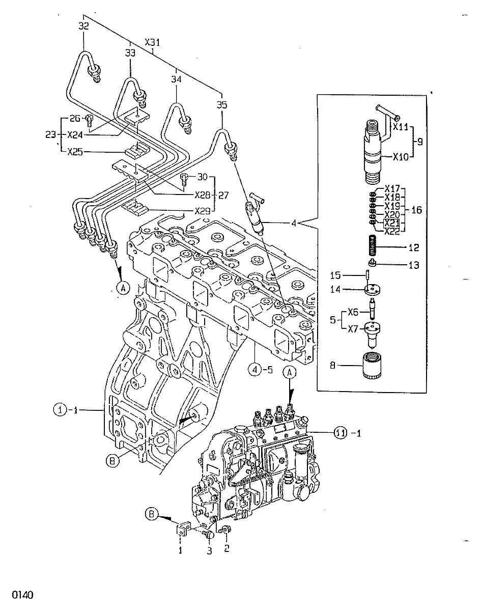 729902-53100 Escavadeira de esteiras Hyundai R55-3