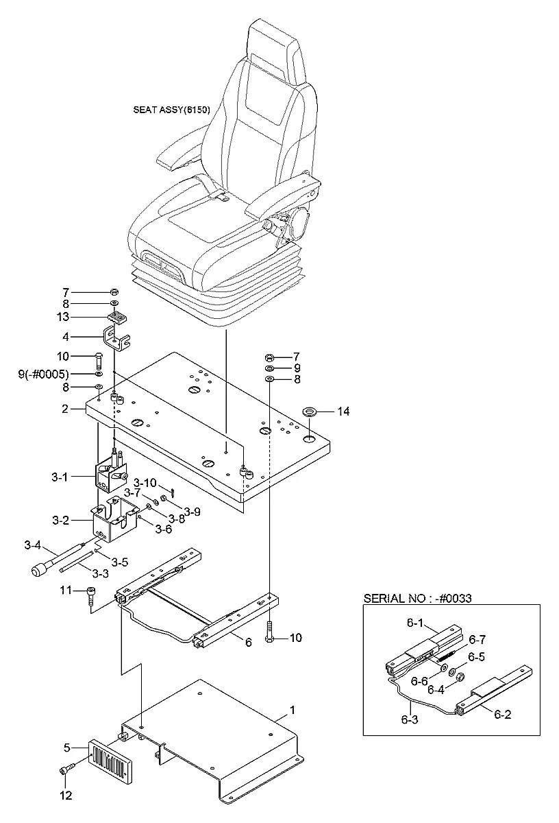H10010-31000A Escavadeira de esteiras Hyundai R480LC-9