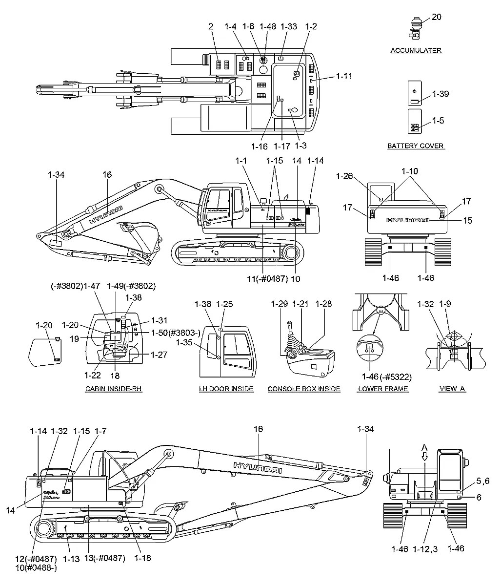 91N6-00290 Escavadeira de esteiras Hyundai R220LC-7H