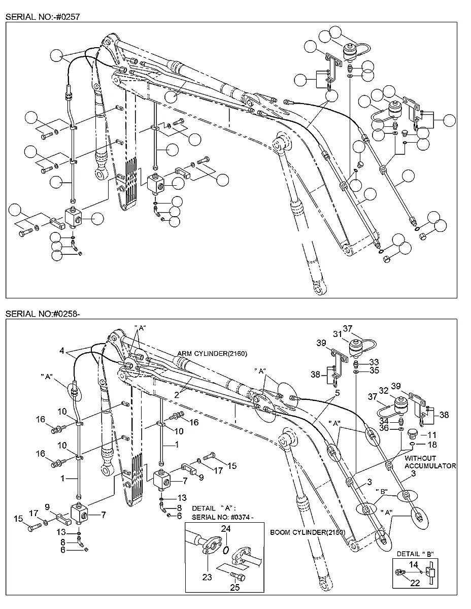009001-142501 Escavadeira de esteiras Hyundai R250LC-3