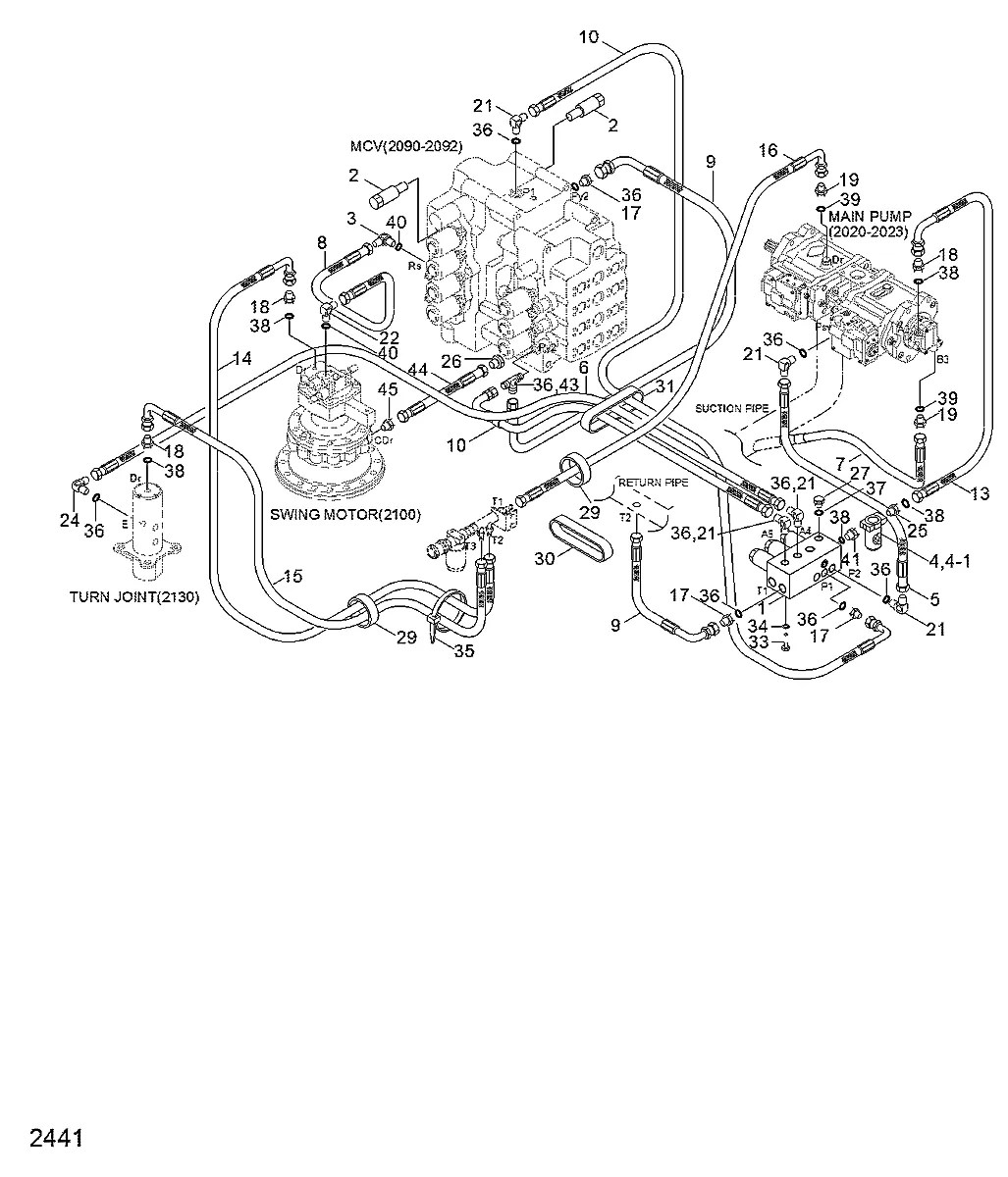 31E9-22100 Equipamento florestal Hyundai R290RB-3