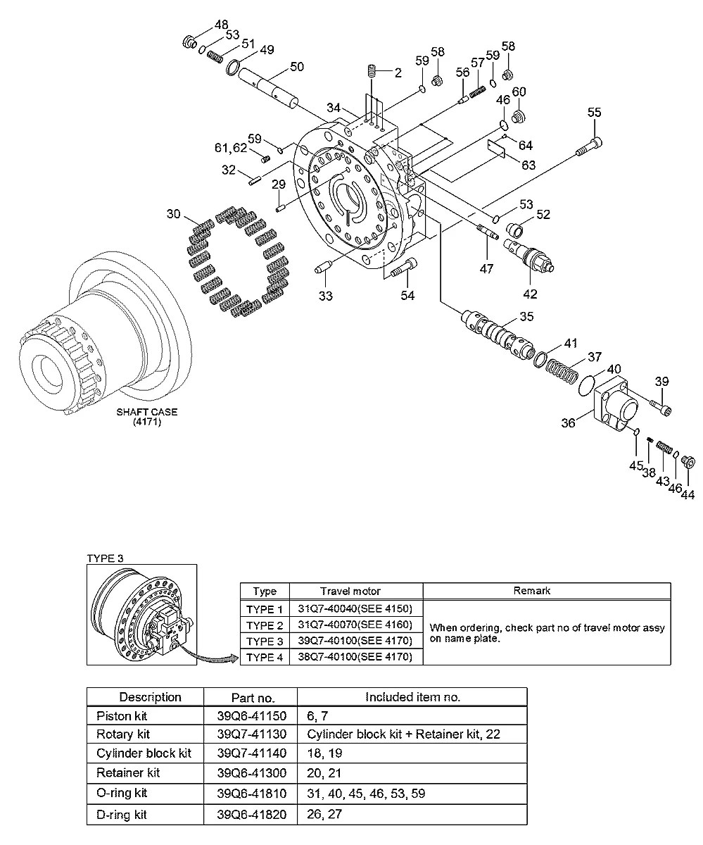 39Q7-40100 Escavadeira de esteiras Hyundai RB260LC-9S