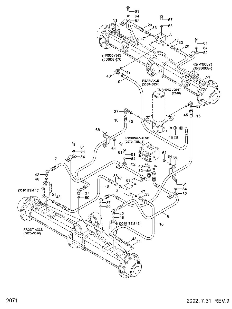 P623-067035 Escavadeira de rodas Hyundai R130W-3