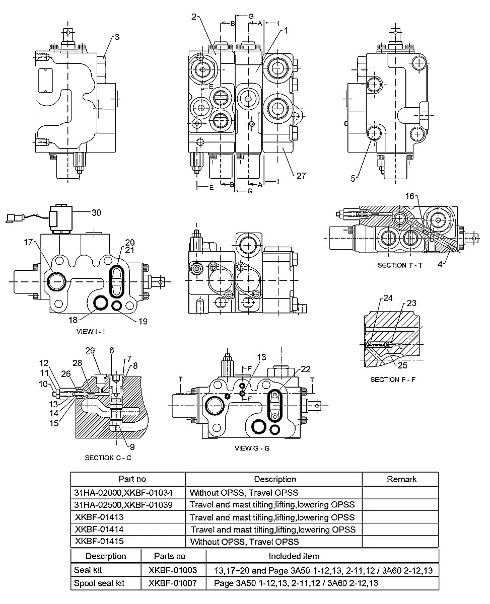 31HA-02550 Empilhadeira Hyundai 25-30-33L-7A