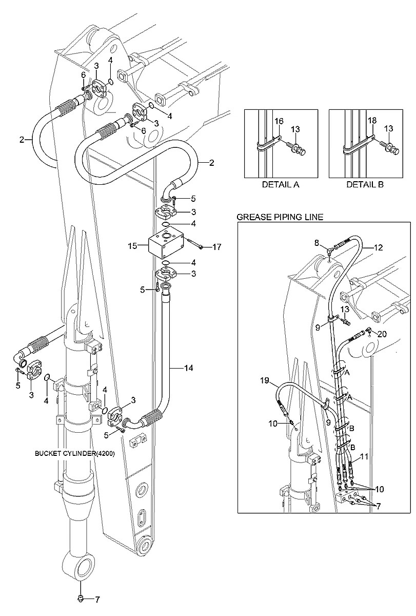 P840-042115 Escavadeira de esteiras Hyundai R510LC-7
