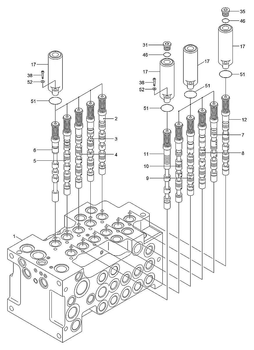 31Q1-17110 Escavadeira de esteiras Hyundai R80-7