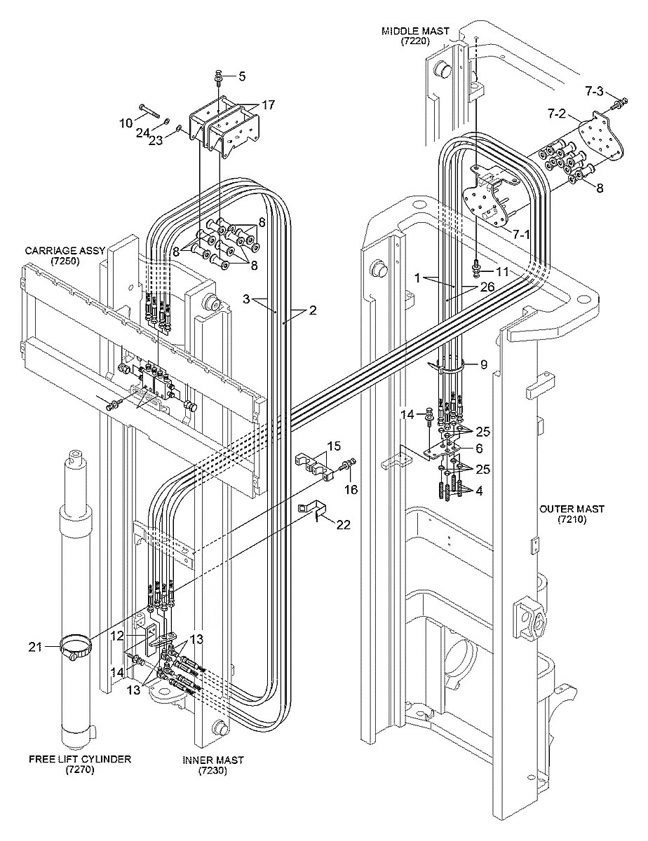 33B1-91104 Empilhadeira Hyundai 22-25-30-33D-9T
