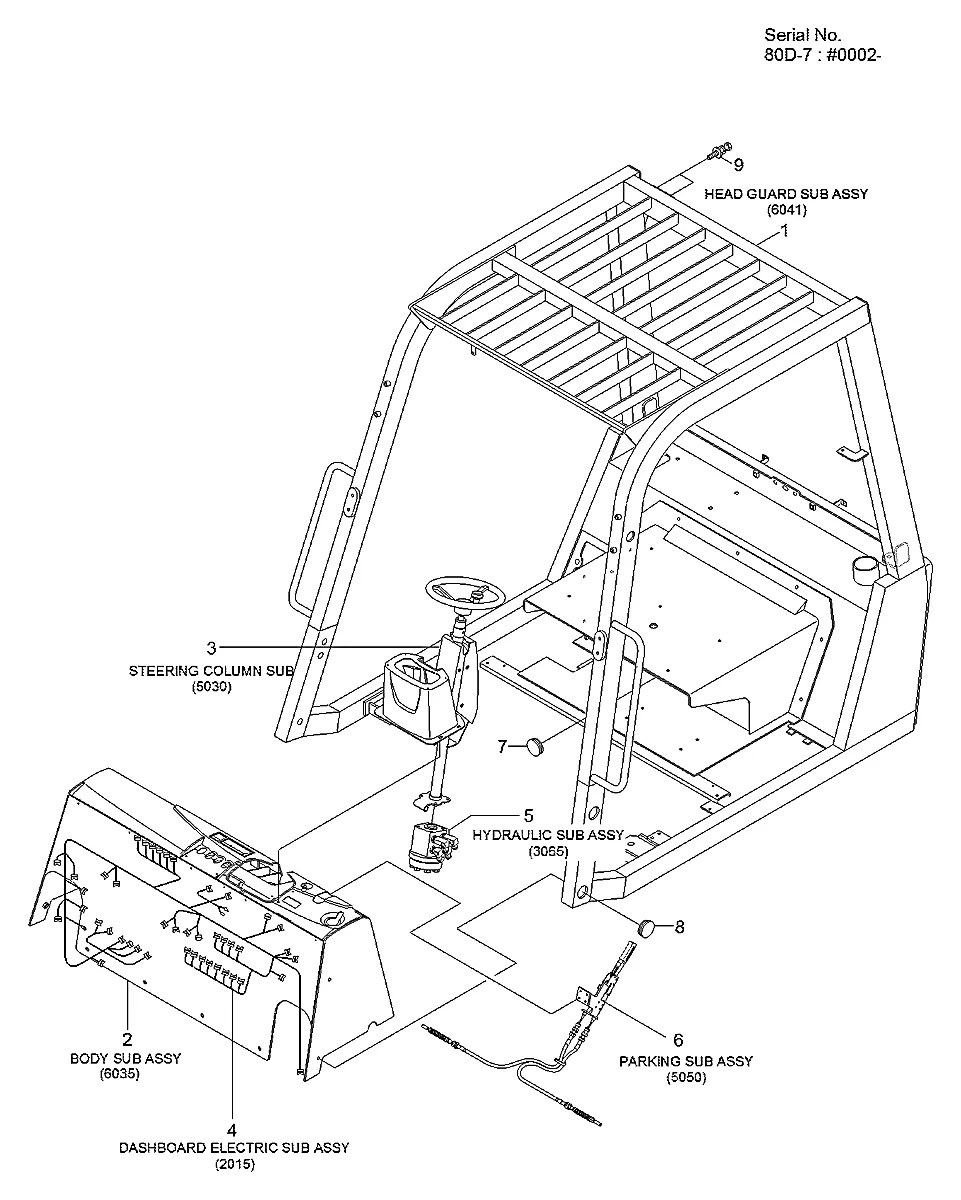 31FQ-15100 Empilhadeira Hyundai 80D-7