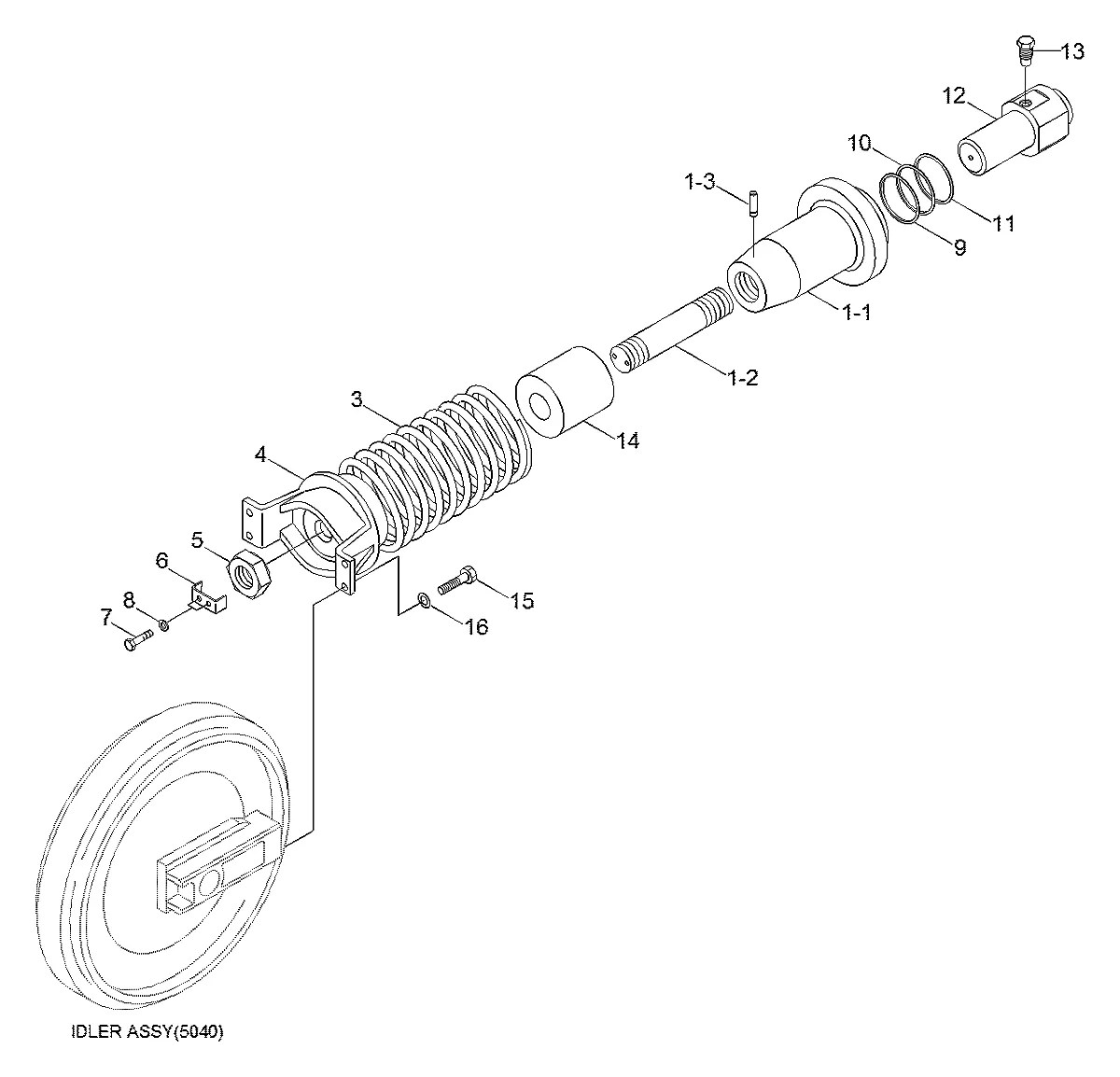 81N8-15015BG Escavadeira de esteiras Hyundai RD340LC-7