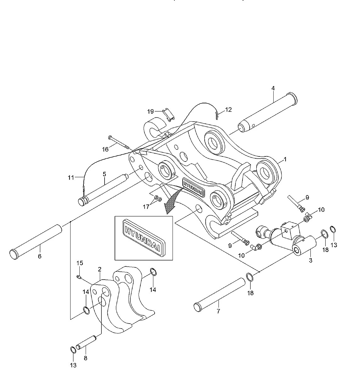 32Q8-95130G9 Escavadeira de esteiras Hyundai HX300 L