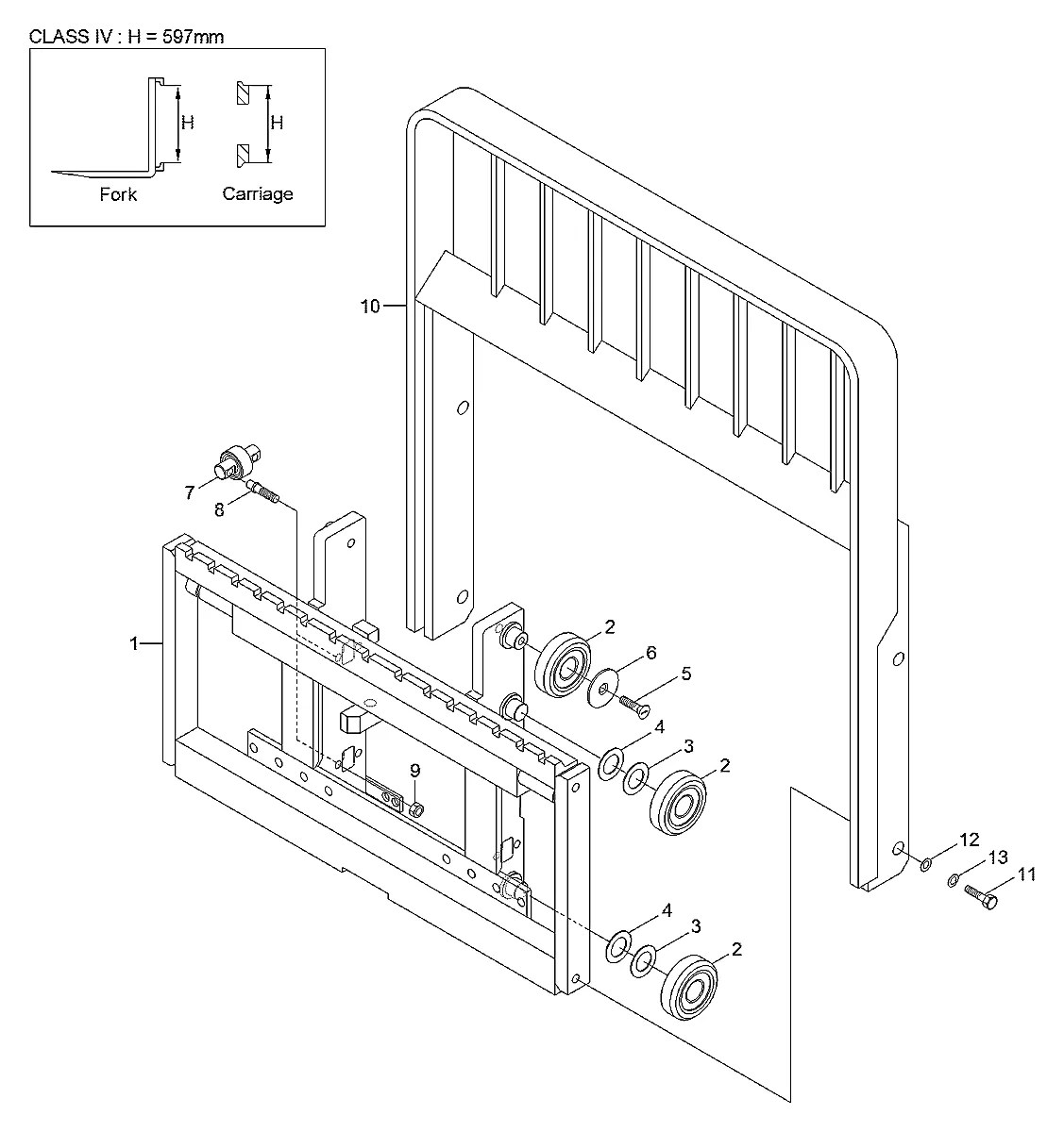 P933-064013 Empilhadeira Hyundai 35-40-45-50L-7A