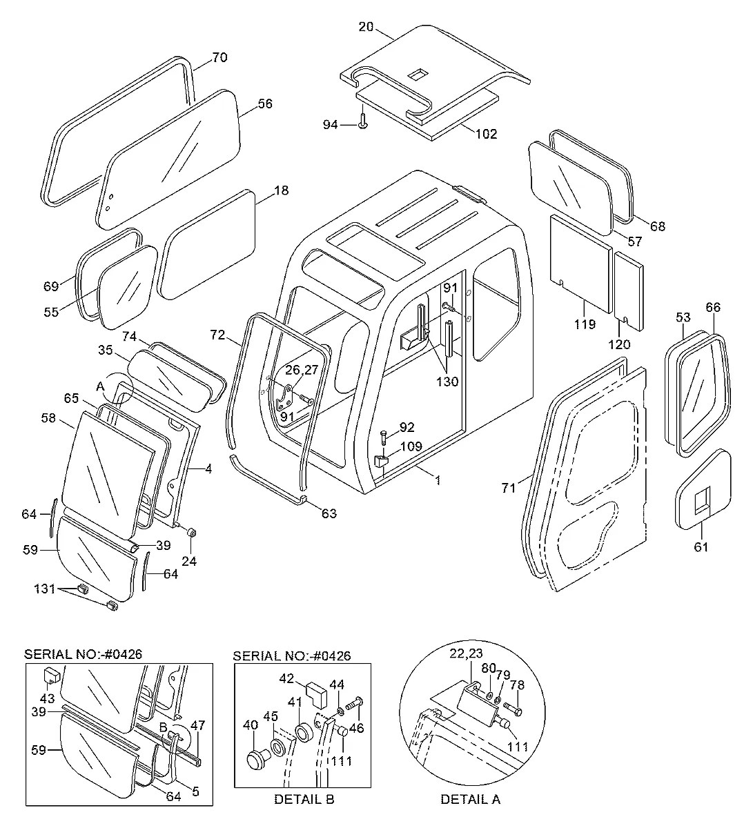 S771-008380 Escavadeira de esteiras Hyundai R250LC-3