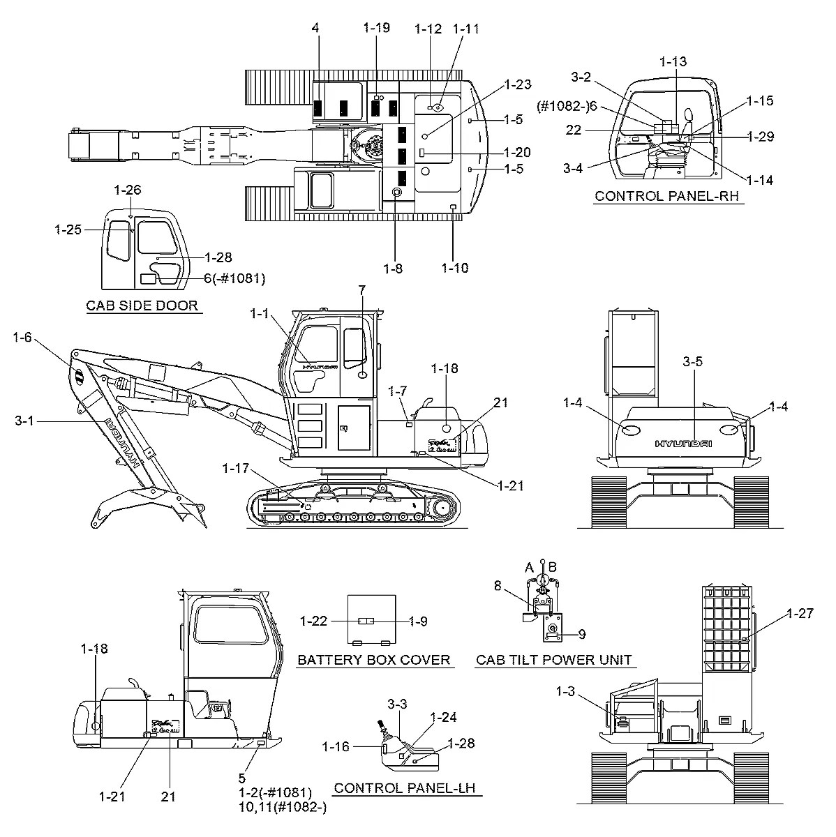 91FL-11210 Equipamento florestal Hyundai R290LL-3