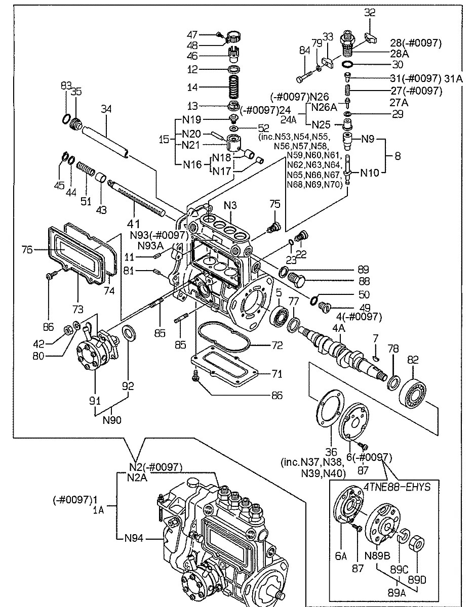 129505-51320 Mini carregadeira Hyundai HSL610