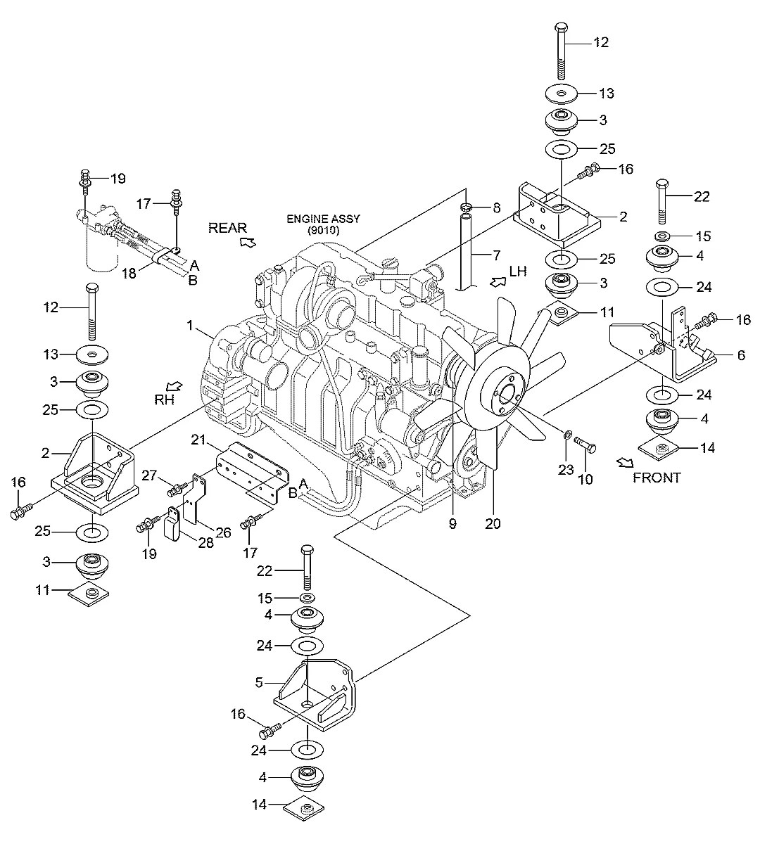 S017-101056 Escavadeira de esteiras Hyundai RD220LC-9