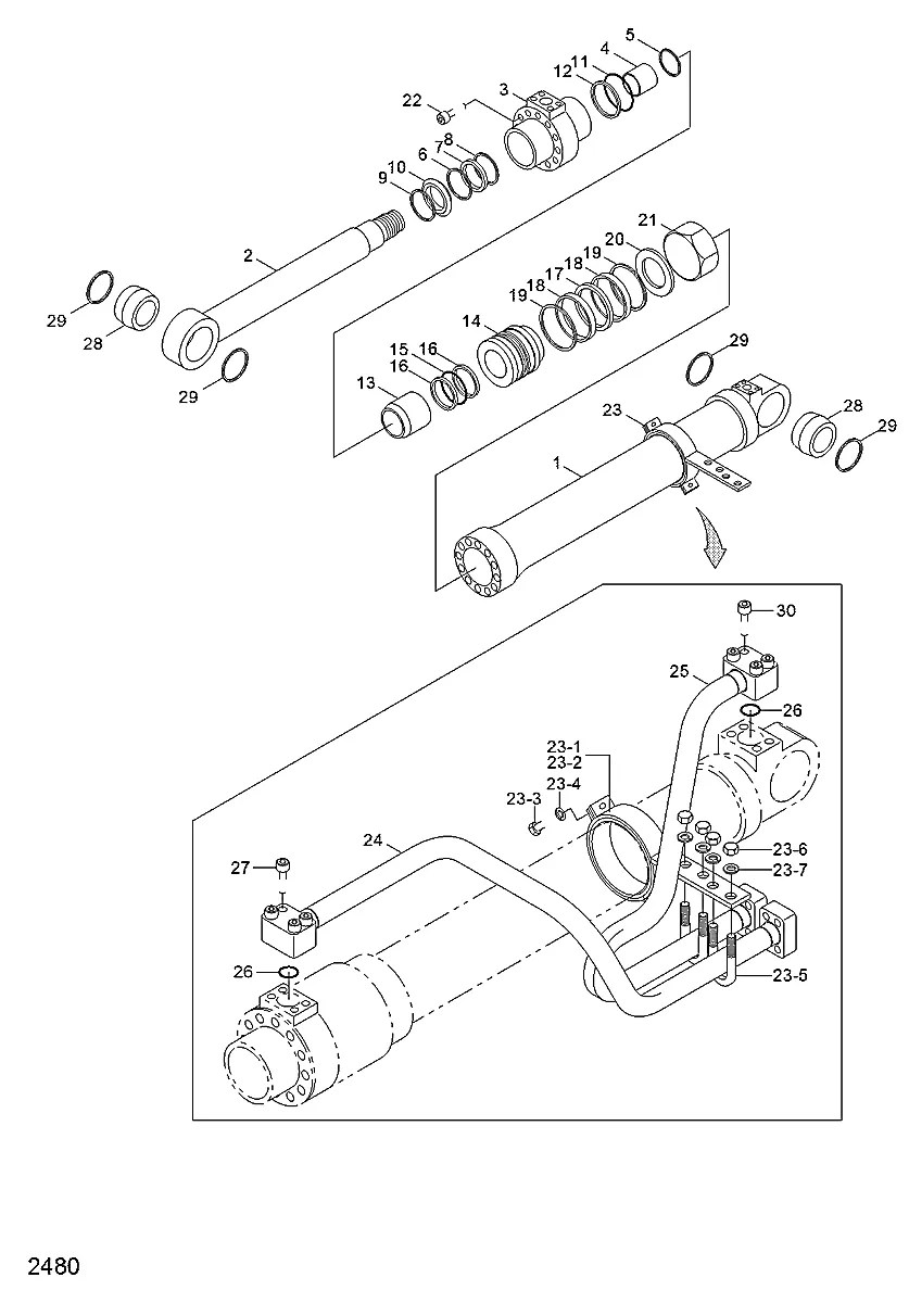 31W2-50020 Equipamento florestal Hyundai 33HDLL