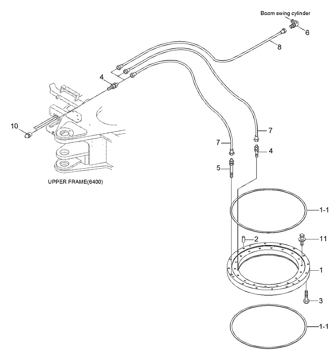 81MH-01020 Escavadeira de esteiras Hyundai R35Z-7