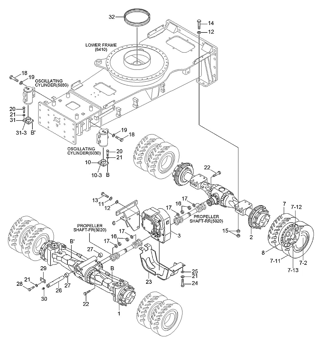 81E3-20200S Escavadeira de rodas Hyundai R140W-9
