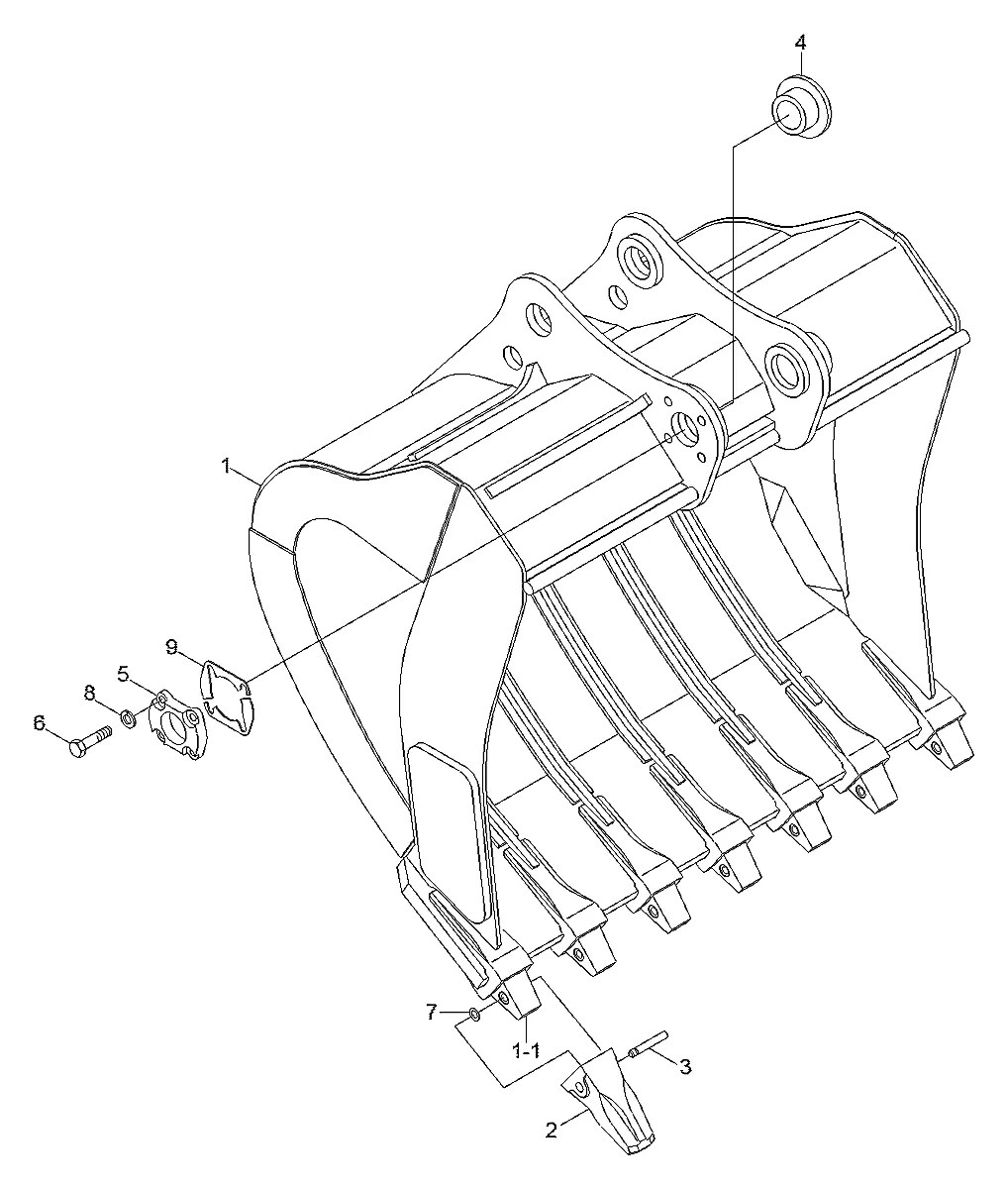 65QB-36010 Escavadeira de esteiras Hyundai R520LC-9