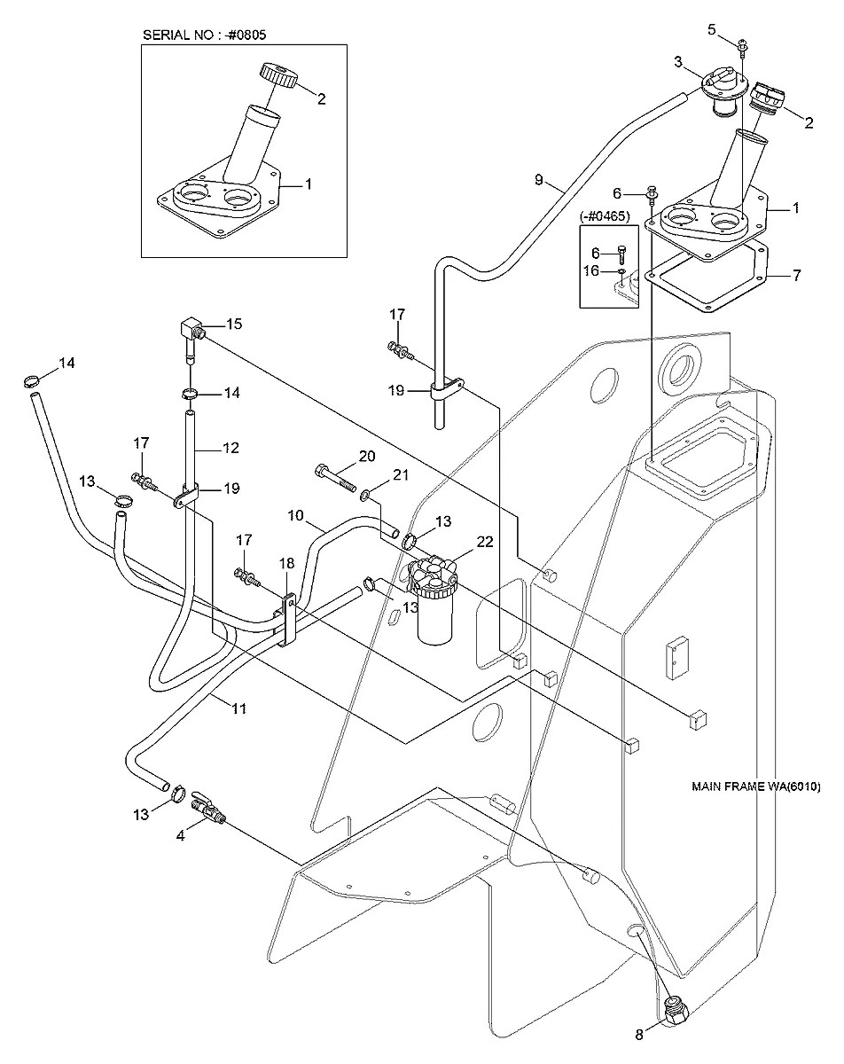 15831-43353 Mini carregadeira Hyundai HSL850-7