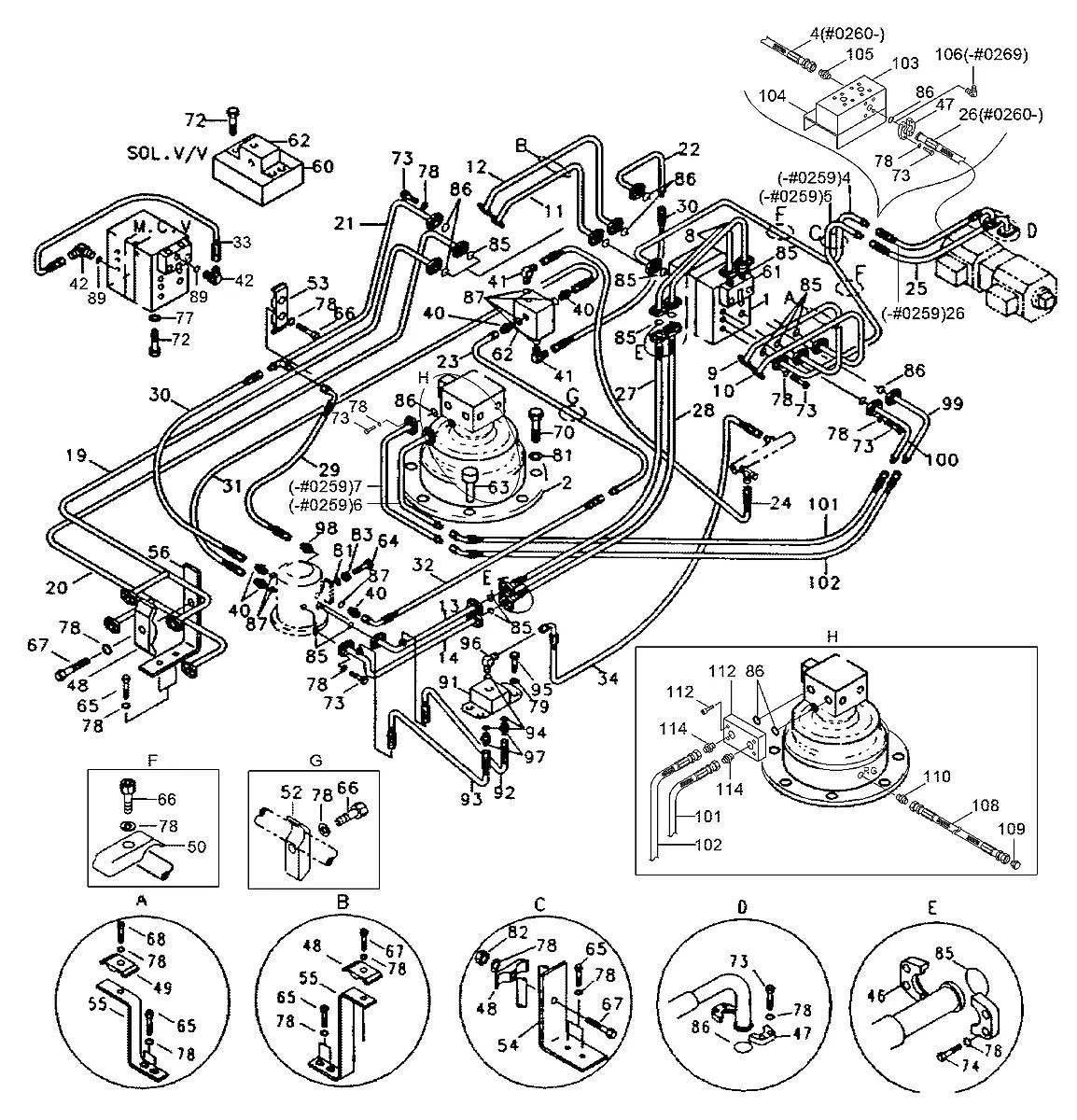P010-110005 Escavadeira de rodas Hyundai R200W