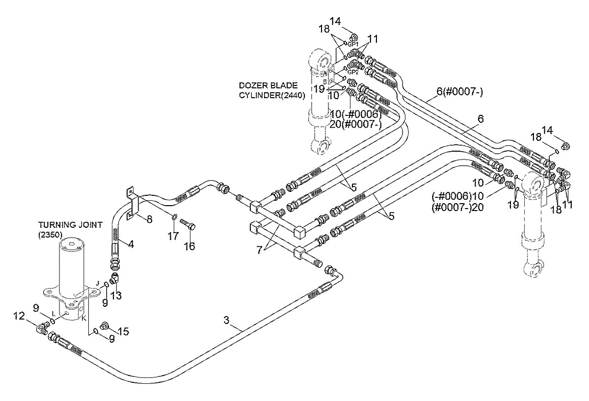 P613-066028 Escavadeira de rodas Hyundai R95W-3