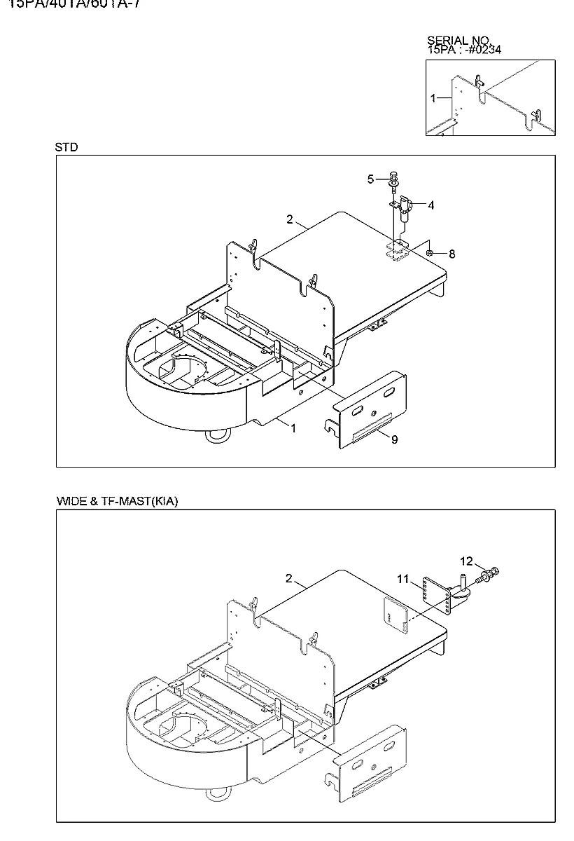 6600212700B-01 Empilhadeira Hyundai 40TA-7