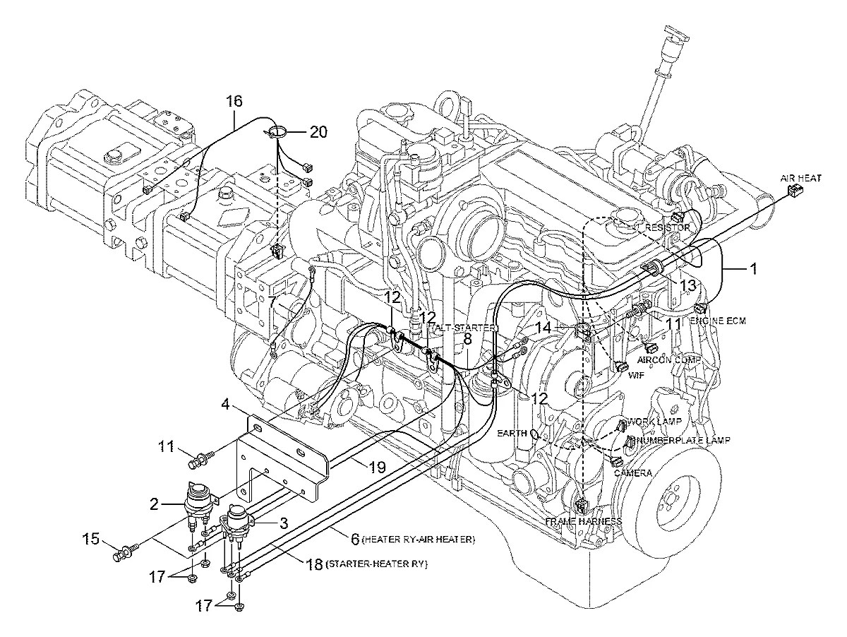 27Q4-30101 Escavadeira de rodas Hyundai R160W-9A