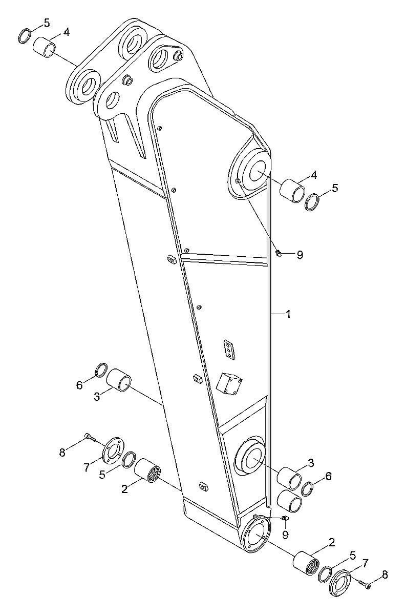 61Q9-22010 Escavadeira de esteiras Hyundai R330LC-9SH