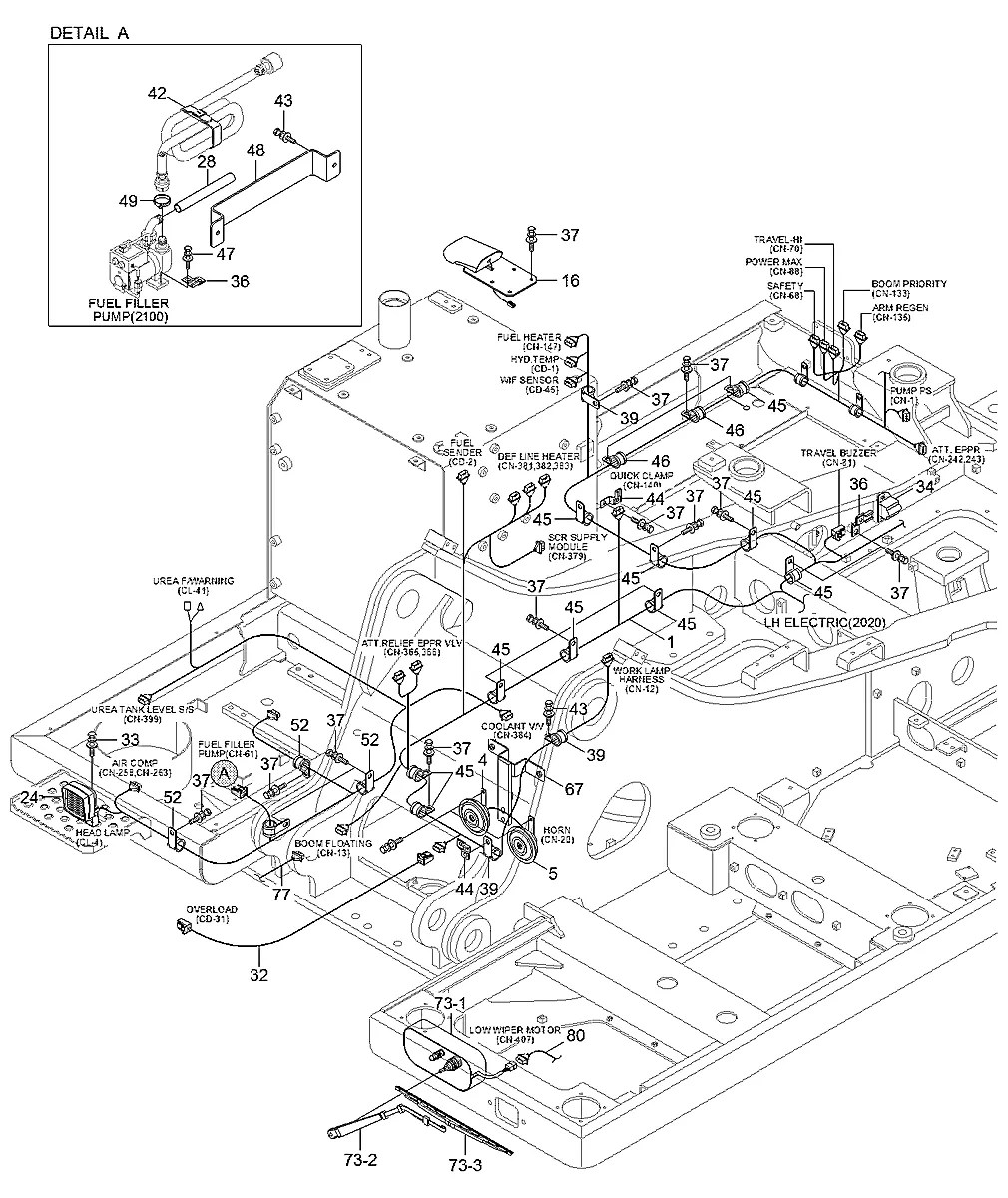 21K8-47300 Escavadeira de esteiras Hyundai HX300 L