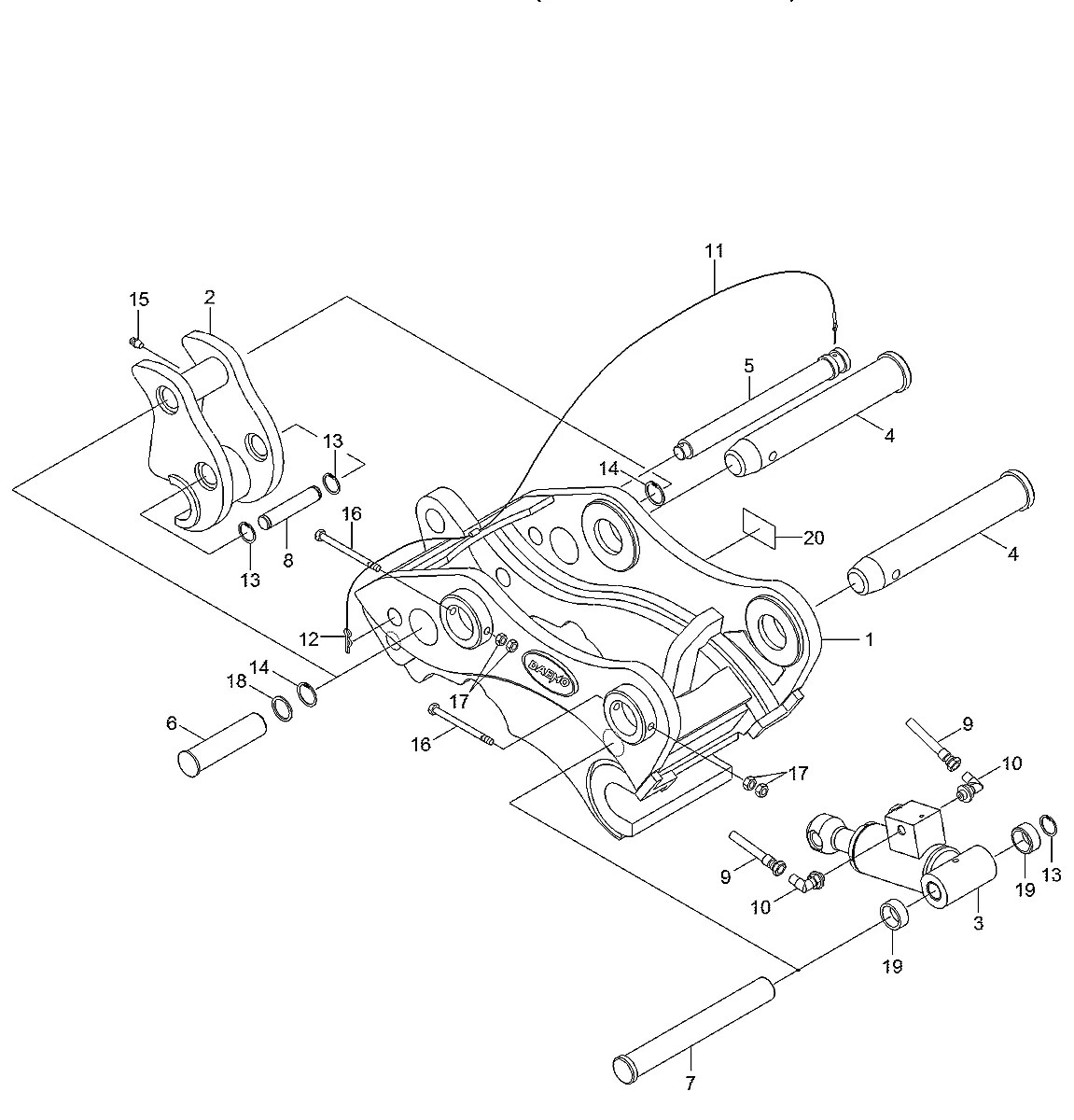 31Q6-96860G9 Escavadeira de esteiras Hyundai HX220 L