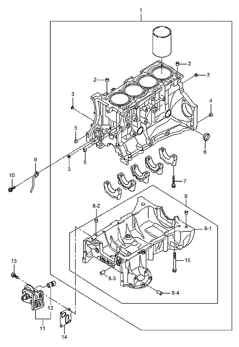 15734-30000 Empilhadeira Hyundai 30GC-7A