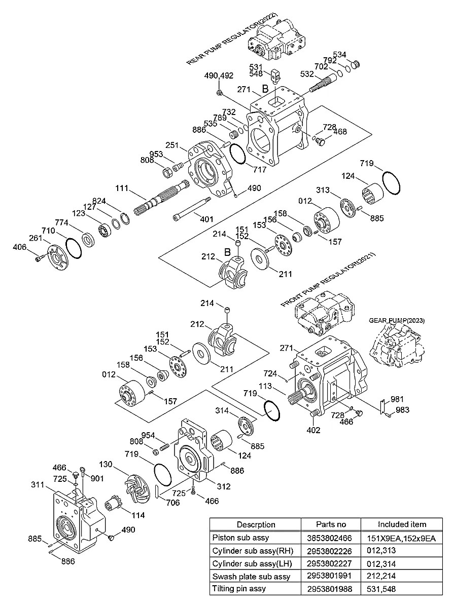 2933800926 Escavadeira de esteiras Hyundai R450LC-3